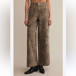 GAP Animal Print Wide Leg Pants